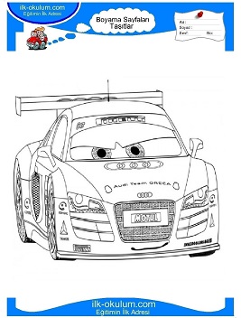 Çocuklar İçin audi Boyama Sayfaları 
